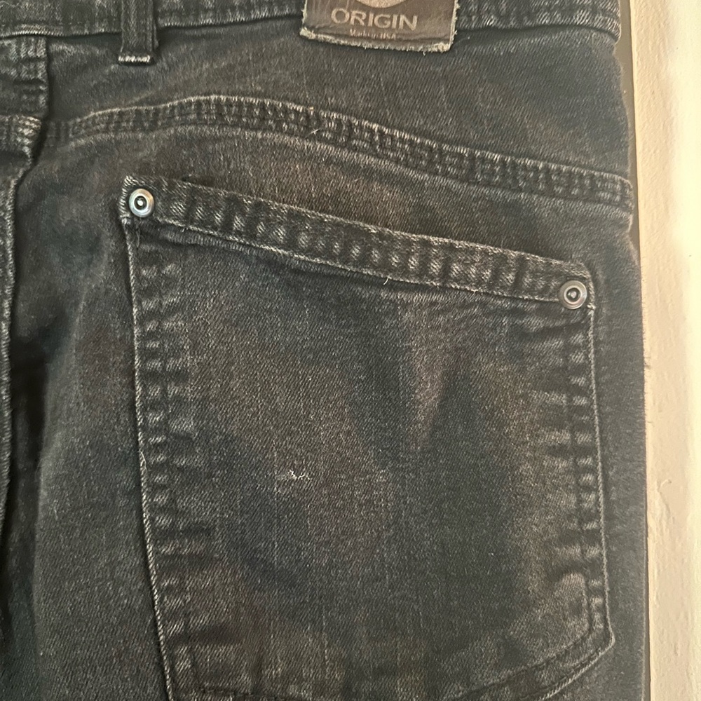 Origin Men's Dark Gray Relaxed Jeans